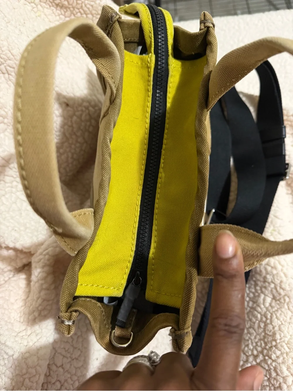Marc Jacobs Olive Green 'The Tote Bag' Small Canvas Tote